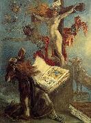 Felicien Rops La tentation de Saint Antoine oil